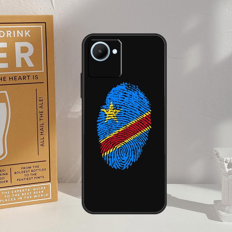 Congo Democratic Republic Flag For Realme GT 6 6T 5 GT7 Pro C67 C75 C61 C55 C53 C51 C21Y C25S 10 11 12 13 14 Pro Plus Case