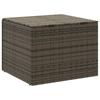 Garden Storage Box Gray 291 L Poly Rattan