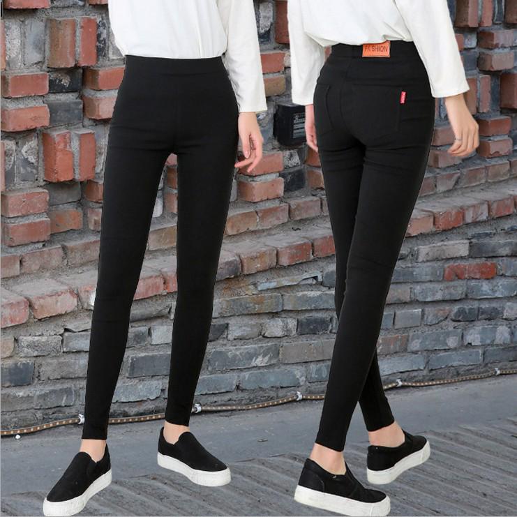 Fashion Women's Skinny Black Pencil Pants Denim Pants Slim Leggings Jeans