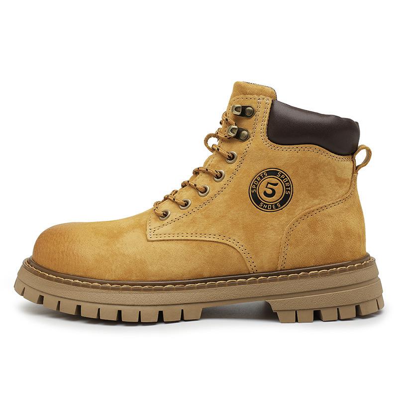 Martin Boots Paar klassische explosive Rhabarberstiefel Damen Leder High-Top dicksohlige erhöhende lässige vielseitige Herrenstiefel