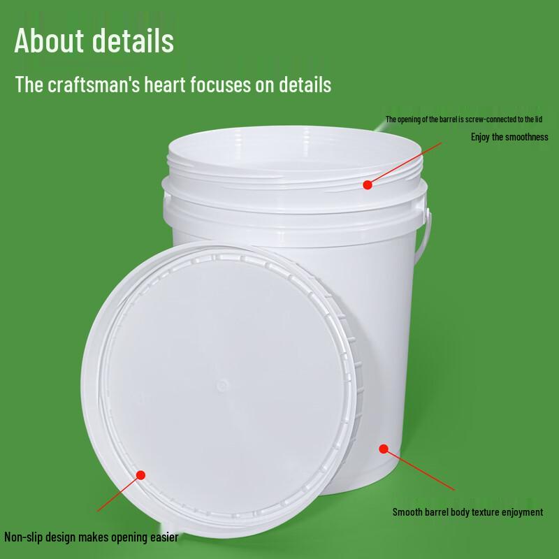 Hanyou 1L Food Grade PP Transparent Storage Buckets with Screw Lid