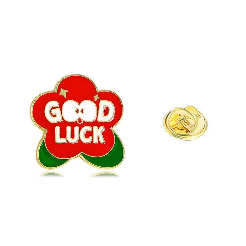 Every exam must pass badge brooch gold list title badge middle college entrance examination refueling blessing text graduation season student gift