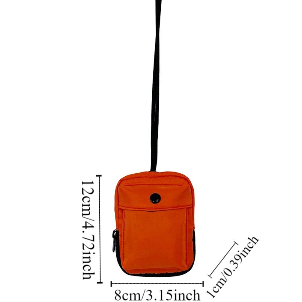 Casual Halter Coin Pouch Solid Color Crossbody Bags Small Lightweight Storage Bag Girl Boy