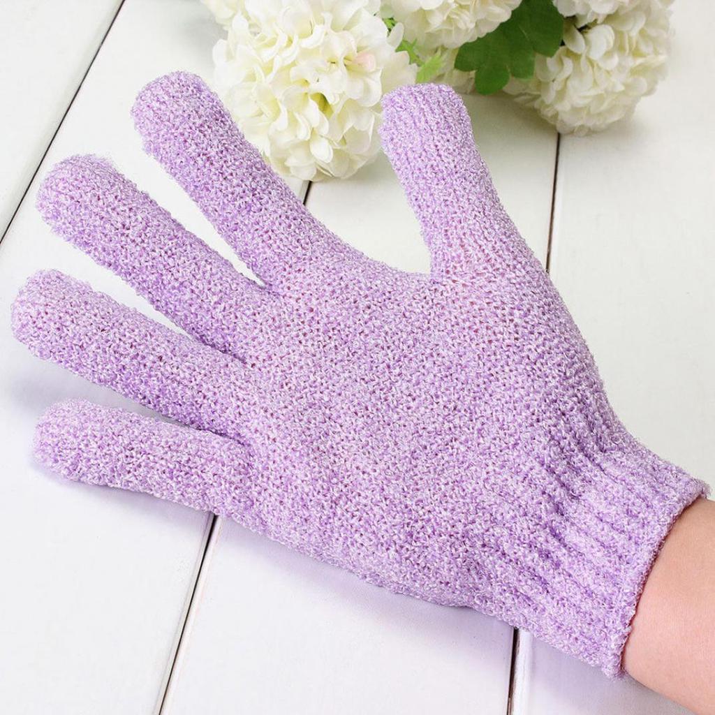1x Dusche Peeling Körper Peeling Handschuh Abgestorbene Haut Entfernung Massage Spa Bad Mitt