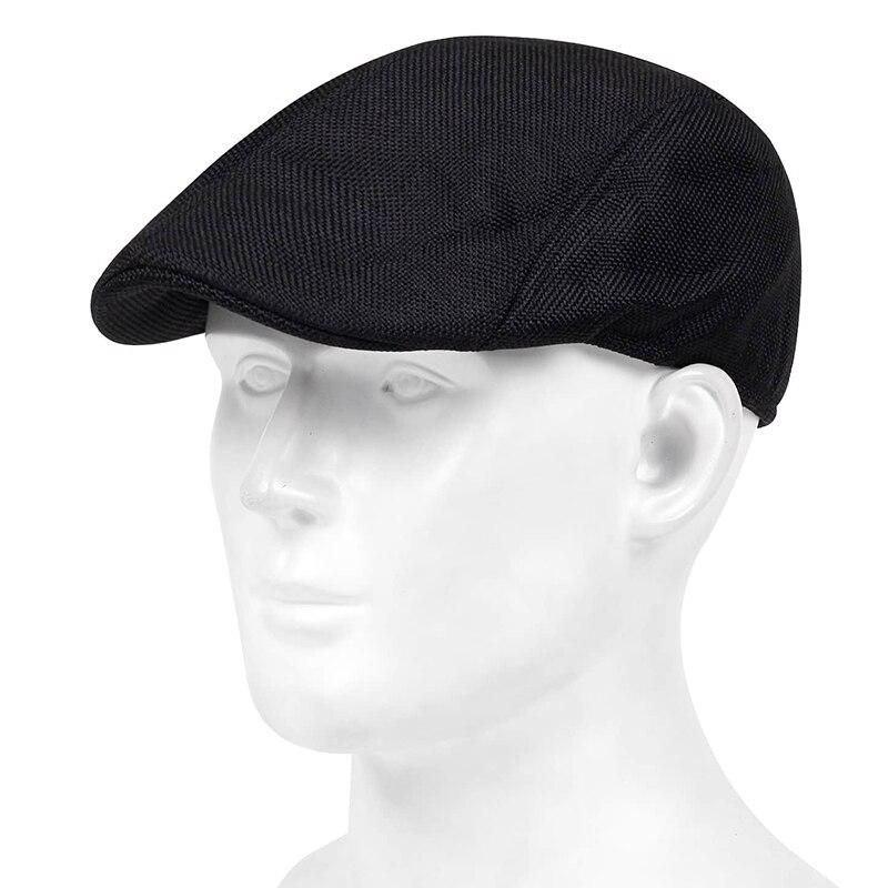 

Mens Solid Casette Caps Spring and Summer Outdoor Casual Golf Hats Street Trend Hat Single code чорний