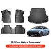 YZ For Hyundai Casper Elantra Ioniq 6 Kona Nexo Palisade Sonata Venue Car Trunk Mat Luggage Mat  TPE LHD Set Floor Liner Mat