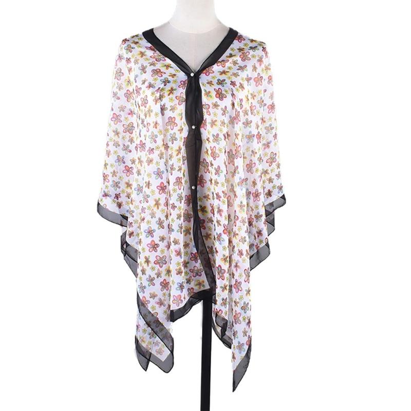 

Multi Functional Scarf Breathable Poncho Shawl for Woman Outdoor Sunproof Scarf чорний