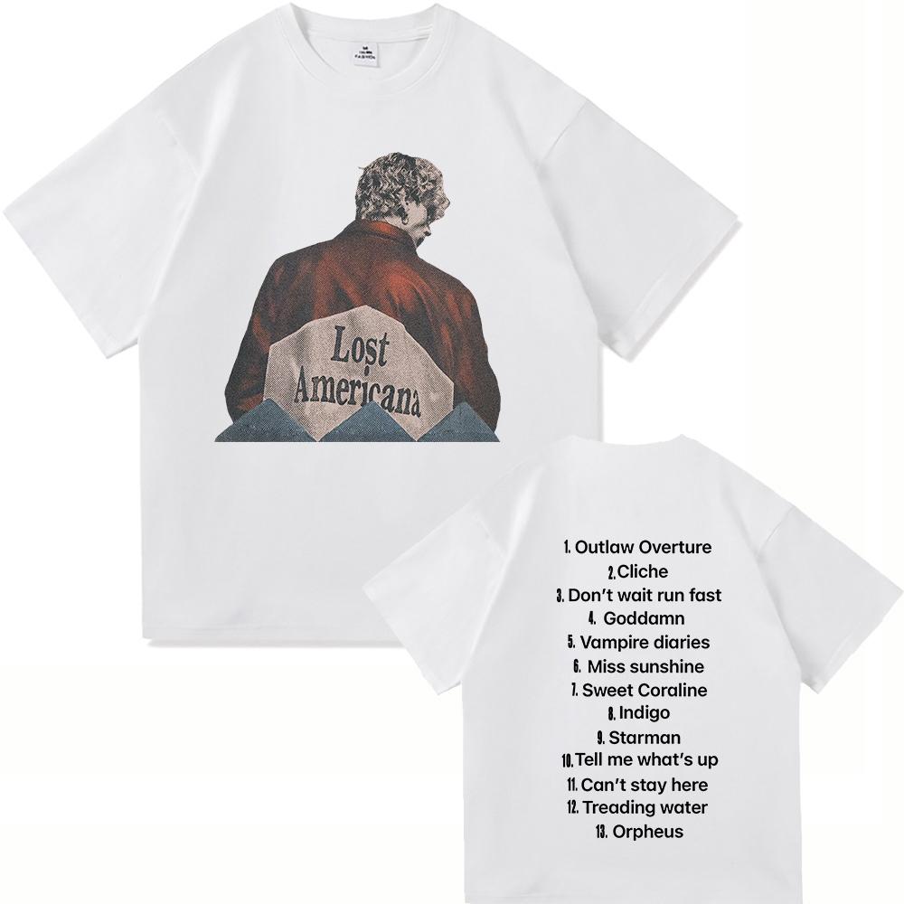 Amerikanisches Rockalbum T-Shirt 2025 Mode Retro Herren- und Damenbekleidung Harajuku Hochwertige Kleidung Retro Baumwoll-T-Shirt