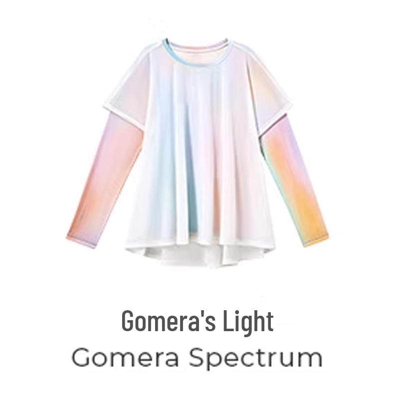 

Спортивная футболка для девочек с защитой от солнца, быстросохнущая – летняя тонкая, свободная, с длинным рукавом для улицы, йоги, велоспорта 160