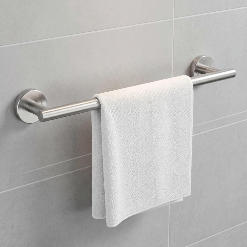 Stainless Steel Towel Holder Brushed Finish Towel Rod Towel Rack  Bathroom Kitchen Laundry Room