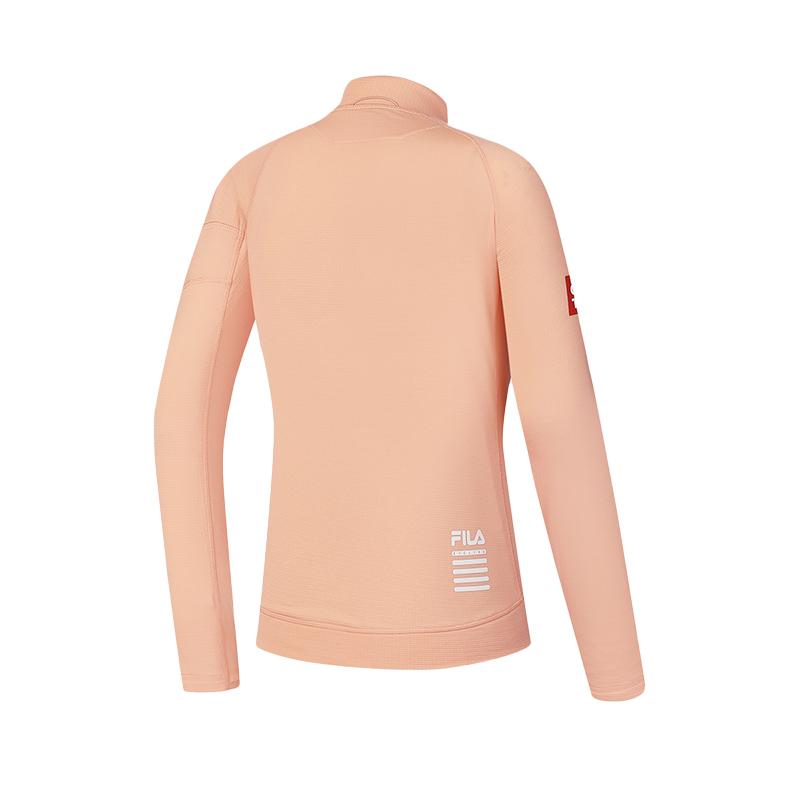 New FILA Raglan Sleeve T Shirt Women's Dark Light Orange A11W448202FOR