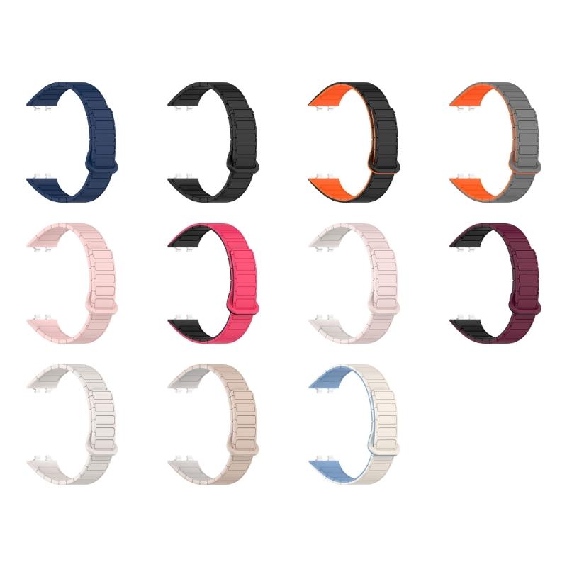 Silicone Band Watch Magnetic Closure Bracelets for Band 11 Watch Band Silicone Straps Replacement Waterproof Belt