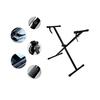 Universal Folding Piano Keyboard Stand Bracket X-Style Heavy Duty Metal Material with Anti-Slip