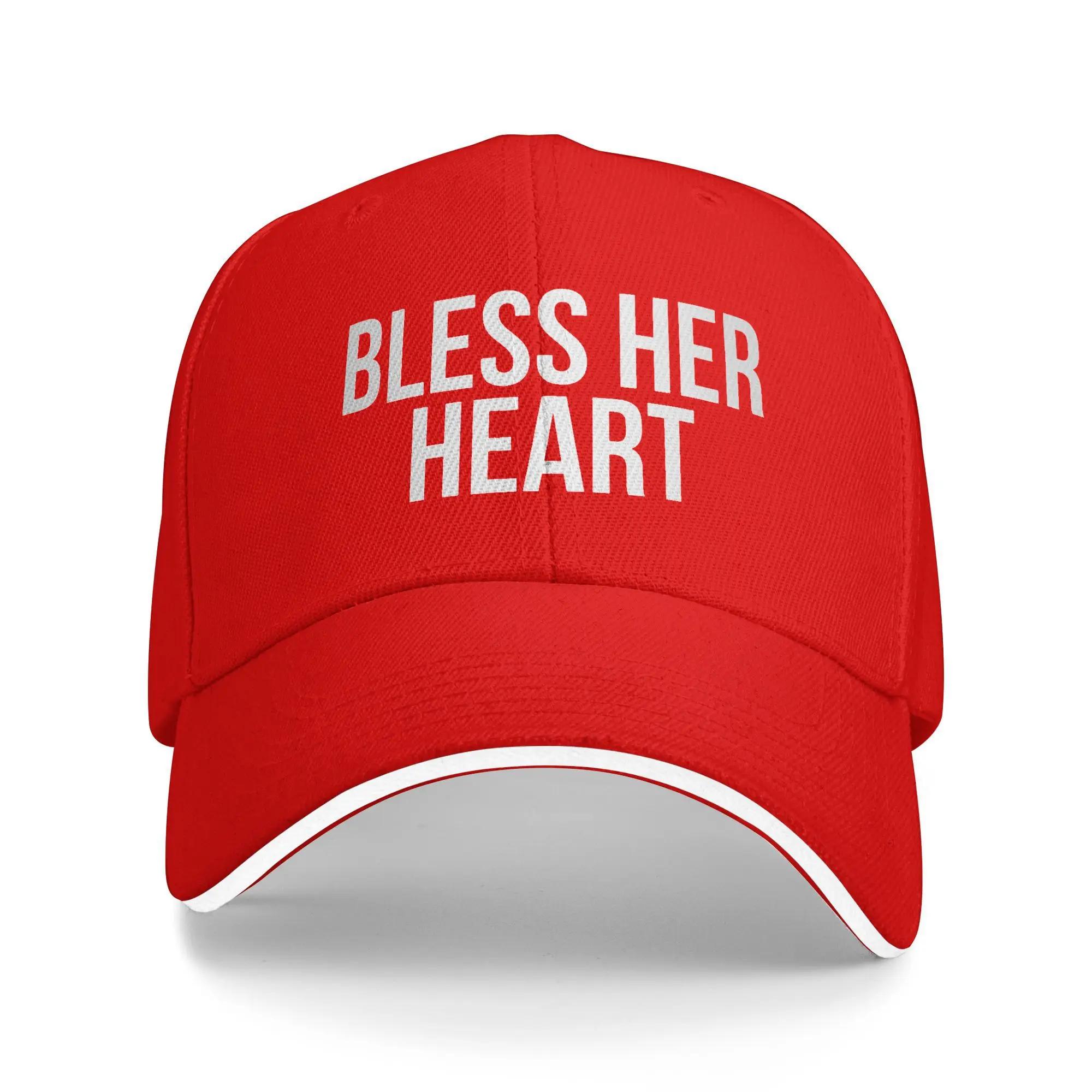 Bless Her Heart Baseball Cap  Unisex Women Design Trucker Hat Spring Streetwear Hiking Fishing Dropshipping Baseball Caps One Size
