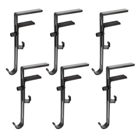 2-in-1 Adjustable Christmas Stocking And Garland Hangers Metal Mantel Hooks No Drill Stocking Holder Holds Up To 11lbs