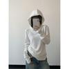 Women's Fleece Hooded Sweatshirt for Autumn/Winter - Slim Fit Long Sleeve Outerwear, Ideal for Outdoor Sports and Casual Wear
