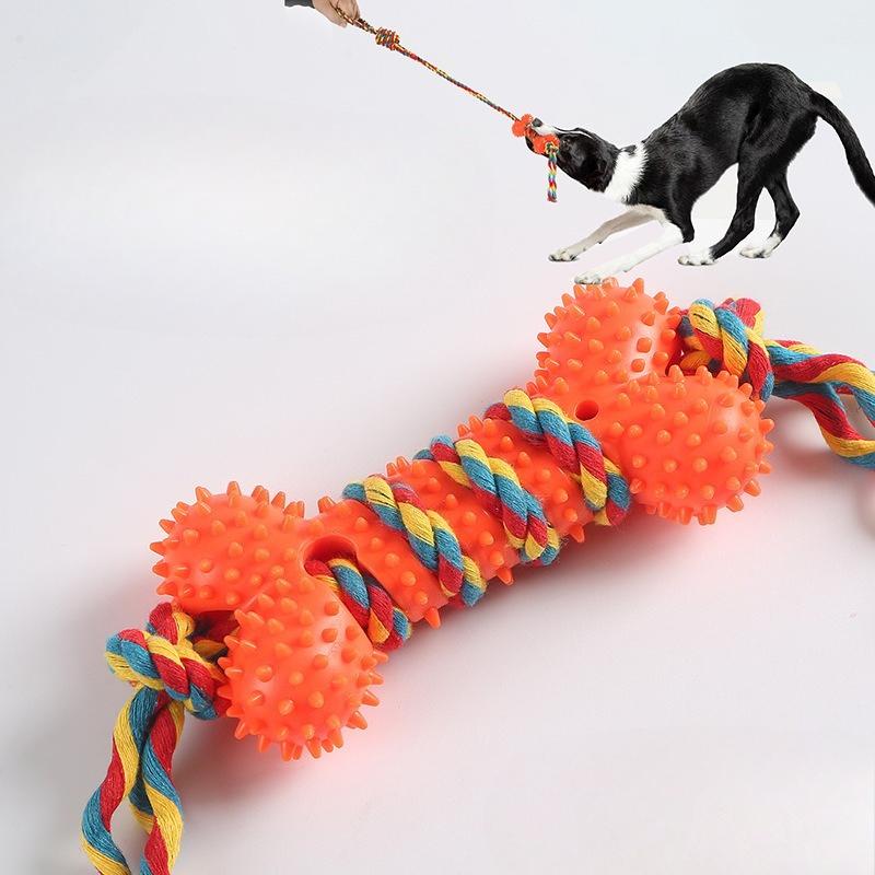 Interactive Dog Toys and Pet Supplies for Dogs Chewing on Toy Ropes To Grind and Clean Their Teeth