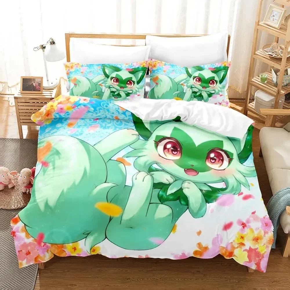Anime Nanjyamo Kawaii Iono Bedding Set Duvet Cover Bed Set Quilt Cover Pillowcase Comforter King Queen Size Boys Adult Bedding