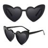 Okulary Przeciwsłoneczne Damskie Serca Duże Kobiece Oversize Heart Uv400
