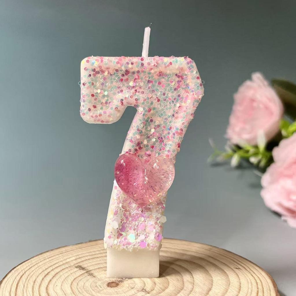 Creative Digital Candles Romantic Love Cute Styling Birthday Cake Candles