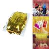 Vibrant Metallic Party Curtains For Birthday And Wedding Decorations