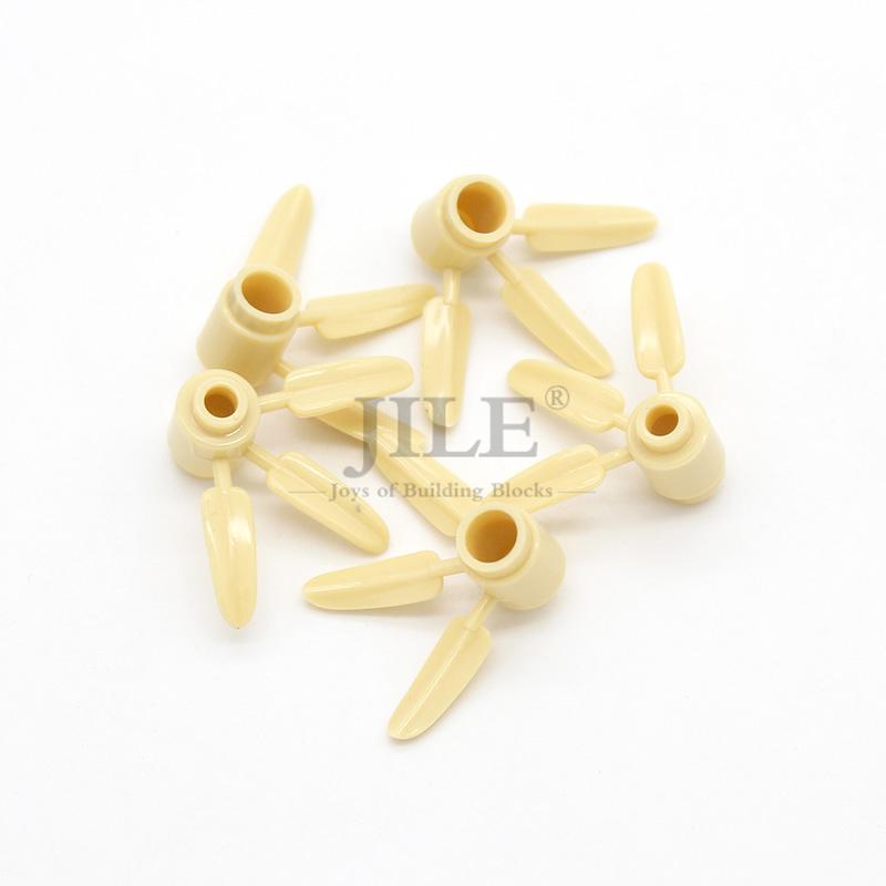 110pcs MOC DIY Building Blocks Plant Brick Round 1x1 with 3 Bamboo Leaves Tree Compatible 30176 Children Figures Plastic Toys