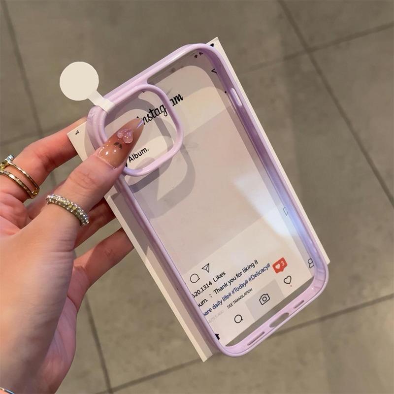 

Роскошный Прозрачный Чехол-Бампер Конфетного Цвета для iPhone 17 16 15 14 13 12 11 Pro Max Plus Акриловая Жесткая Прозрачная Задняя Крышка Capa For iPhone 11