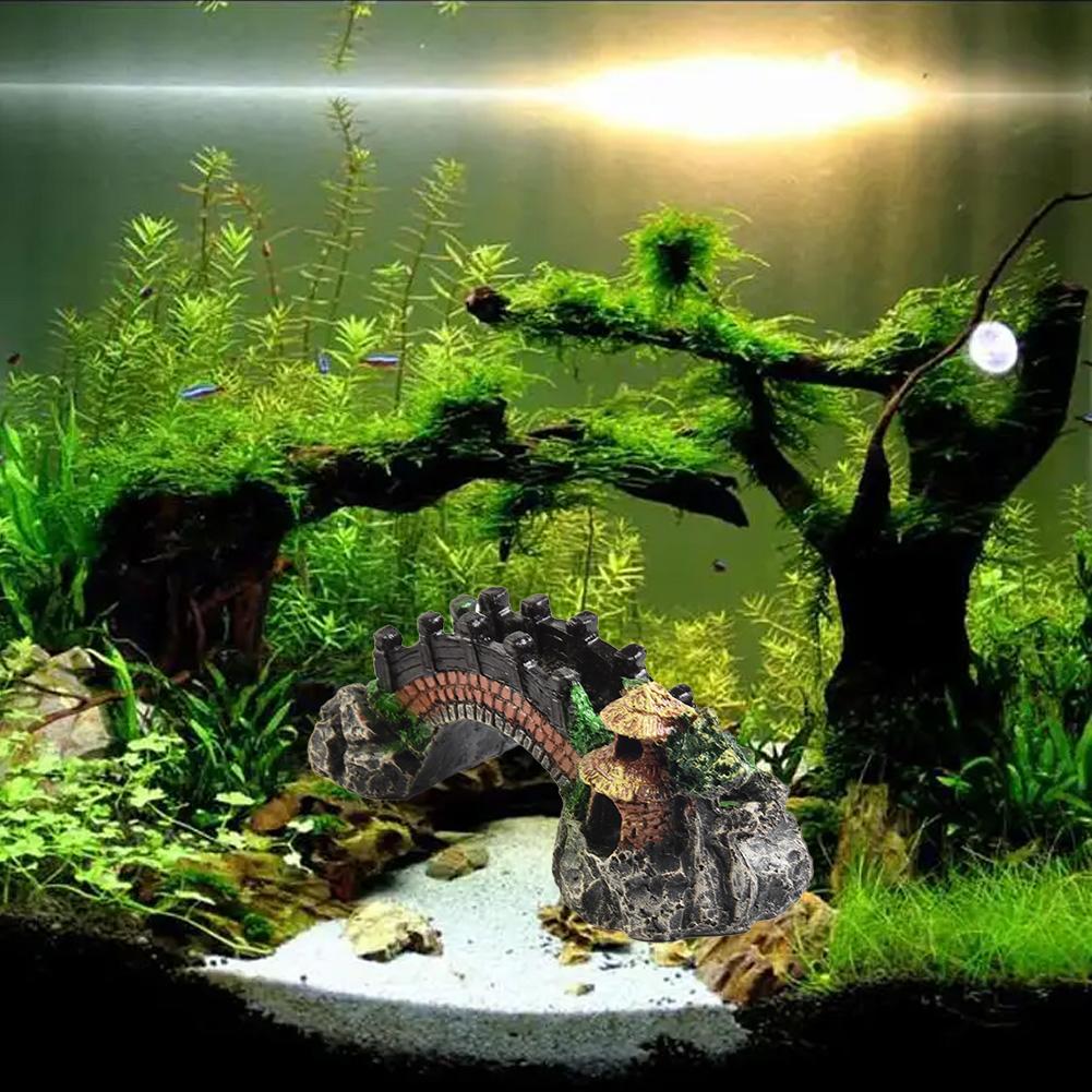 Brand New Resin Bridge Aquarium Decoration 1pcs Fish Tank Ornament Landscape Harmless Home Decor Insoluble In Water