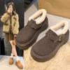 2025 Flats Platform Women Fur Snow Boots Warm Cotton Shoes 2025 Winter Trend Boots Casual Sneaker Sport Walking