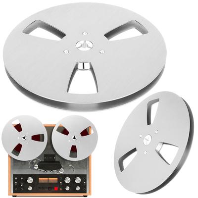 1/4 7 Inch Blank Tape Reel Aluminum Alloy Empty Tape Reel 3 Holes for TEAC Universal for Reel To Reel Tape