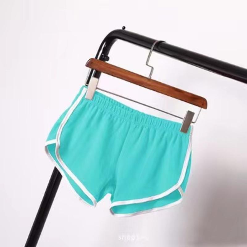 Sports Shorts Women Summer 2026 New Candy Color Anti Emptied Skinny Shorts Casual Lady Elastic Waist Beach Correndo Short Pants
