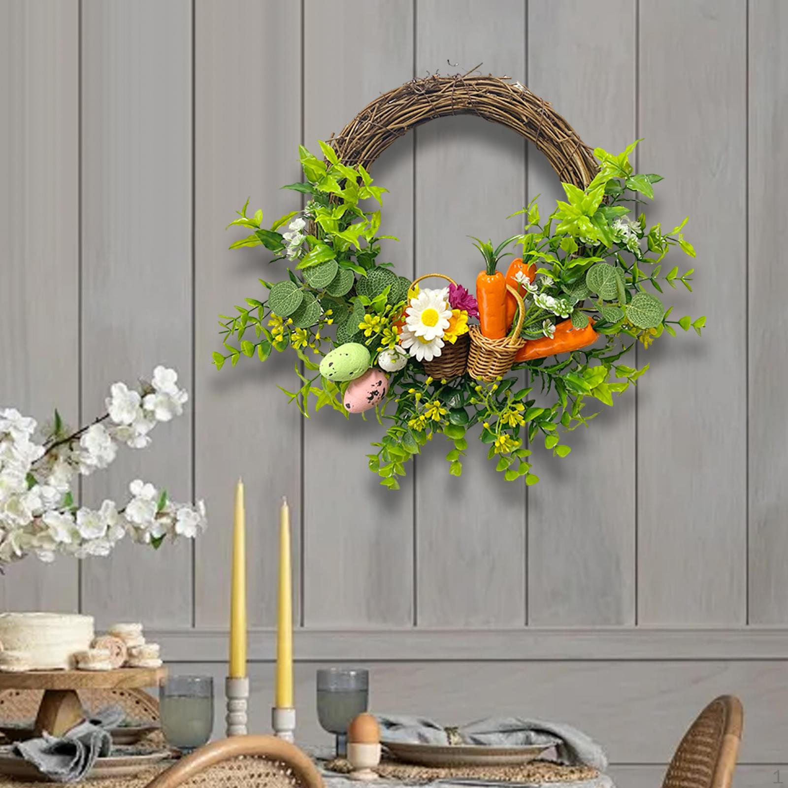 

Искусственное пасхальное яйцо, венок, гирлянда, цветочная пружинная дверь для передней двери в помещении style B