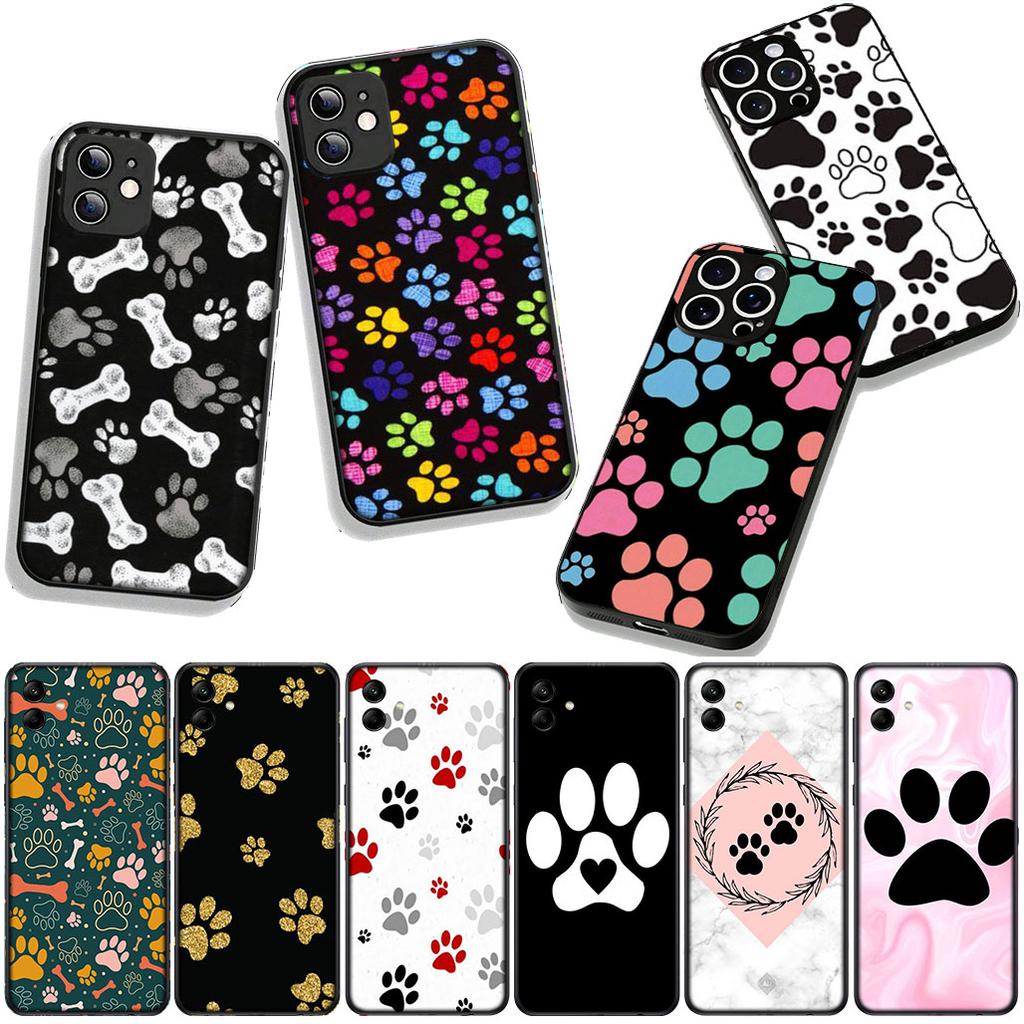 For Xiaomi Redmi 15 A5 9A 9T 10A 10C 9C NFC 15C Note 11 9 10 Pro Plus 8T Phone Cover Case Cute Dog Paw Footprint Casing