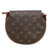Used LOUIS VUITTON Shoulder Bag Tamburan M51179 Monogram/Nume Leather Brown Compact