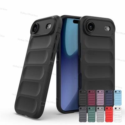 For iPhone 17 Air Case iPhone 17 Air iPhone 17 Pro Max Cover Funda Shockproof Anti-fingerprint Protective TPU Phone Back Cover