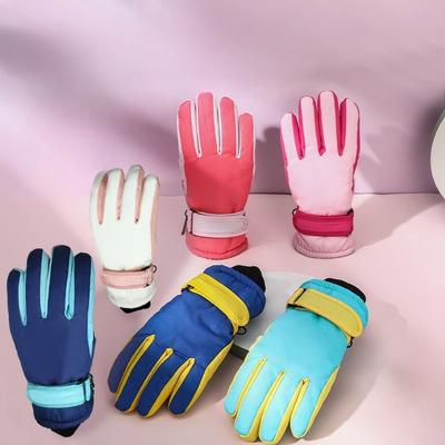 Hochwertige Kinder Skihandschuhe Winter Snowboard Schnee Warme Handschuhe Jungen Mädchen Wasserdicht Verdicken Fäustlinge Halten Finger Warm