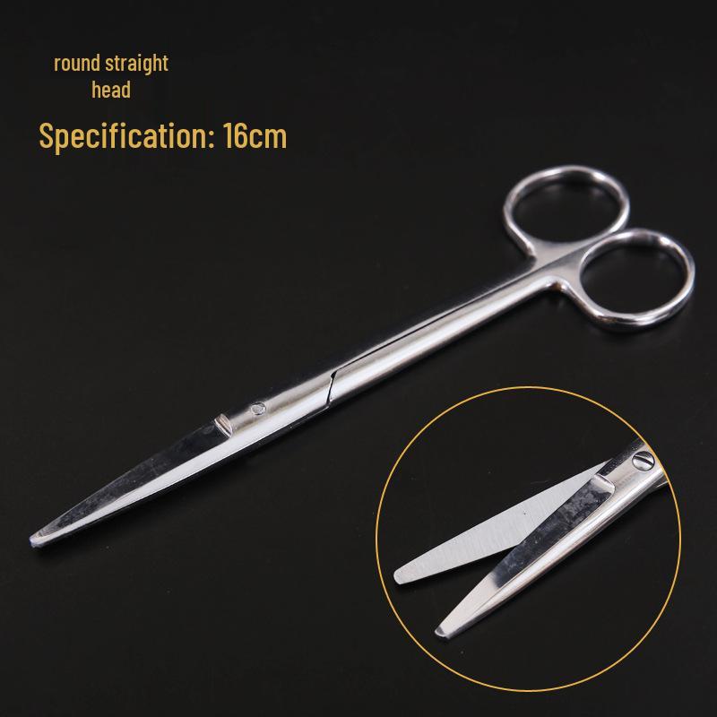 Stainless Steel Surgical & Teaching Dissection Scissors - Straight/Round Cutting & Gauze Scissors