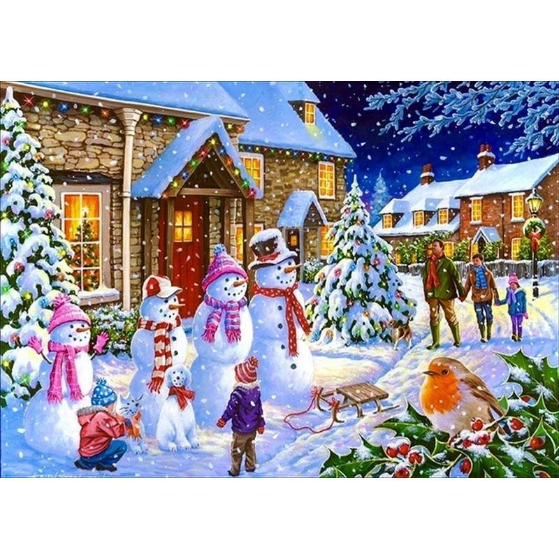 5D Diamond Painting Santa Claus Diamond Mosaic Christmas Diamond Embroidery Winter DIY Full Round Cross Stitch Home Decor
