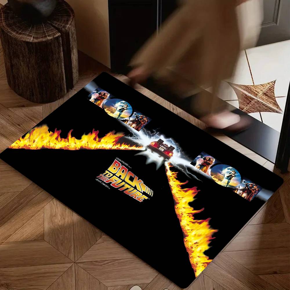 

Classic Movies Back To The Future Floor Mat Suitable For Living Room Kitchen Bathroom Non-slip Mat Household Foot Mat 40x60cm