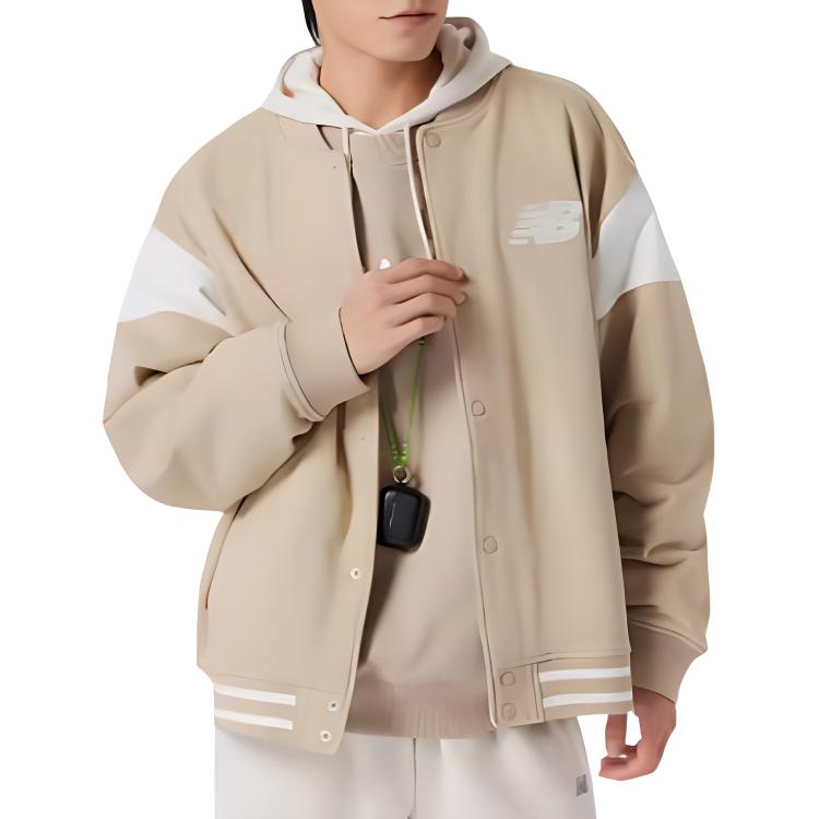 New Balance Baseball Jacket Men's Khaki NME11041-BEI