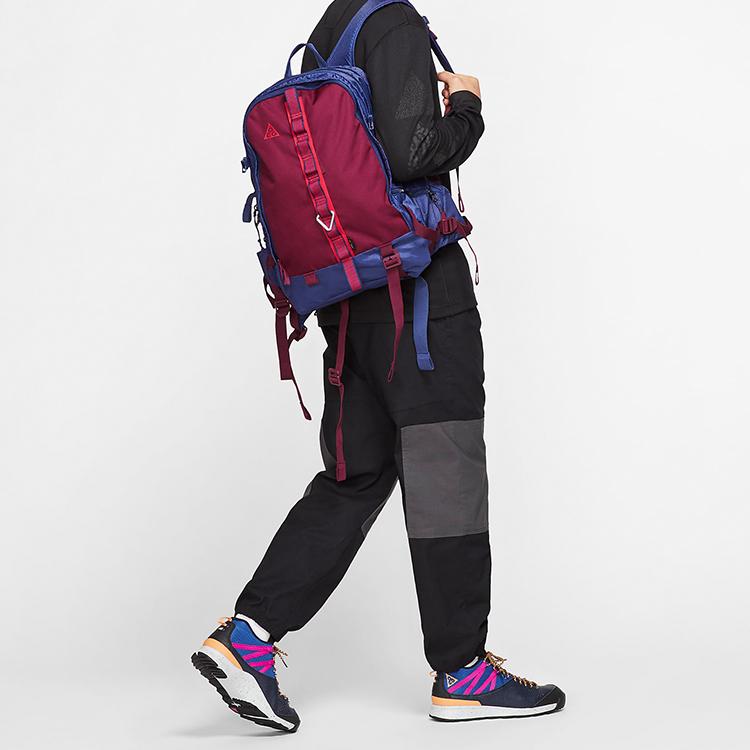 Nike ACG Karst Sports Fashion Polyester Backpack Unisex Backpacks Red Blue CK7510-492