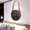 12 Inch 30CM Silent Belt Hanging Clock, Fashionable Home Living Room Three-dimensional Digital Minimalist Clock