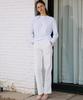 ANGELO BIANCO Flow Straight Pants Ivory