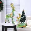 2 Pcs Deer Figurine Room Decor Sitting Standing Table Reindeer Animal Crafts Sculptures Christmas Home Decoration Fawn Figurines