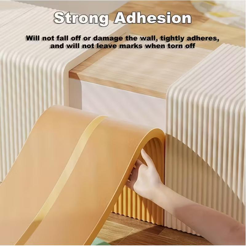 Self-Adhesive Corner & Edge Protectors-Suitable for Walls Floors Furniture - DIY Cut-to-Fit for Living Room - Modern Minimalist
