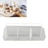 3 Grids Hanging Basket Wall Mount Slanted Opening Metal Wire Storage   for Kitchen Bathroom Laundry Room