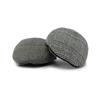Middle-Aged Men Cap Autumn Winter Cotton Ear Protection Warm Plaid Beret Forward Cap Driver Ivy Hat Newsboy Caps for Men