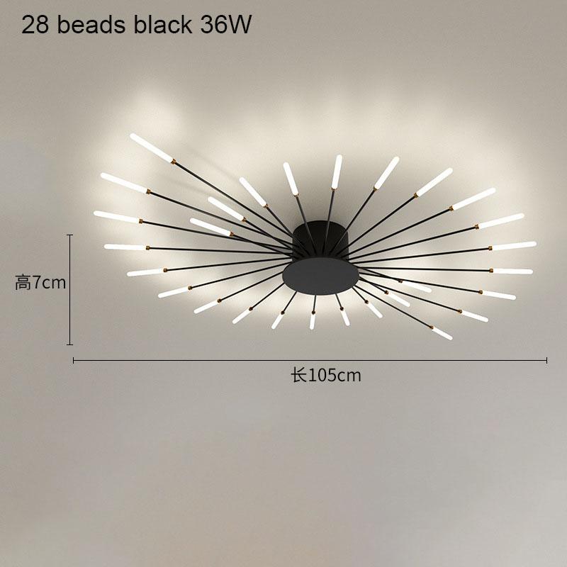 LED Firework Ceiling Lamp Creative Unique Design A.C. Powered 85-265V for Living Room Bedroom Hotel Hall