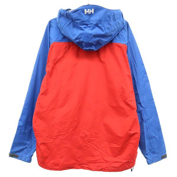 HELLY HANSEN switching Nylon Mountain parka L Red x blue Outdoor Jacket Men's Used