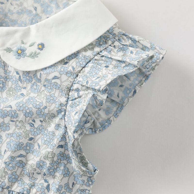 DAVE & BELLA Girls' Floral A-Line Summer Dress